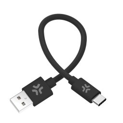 USBAUSBCCOT30 - USB-A to USB-C Cotton Braided Cable 30cm