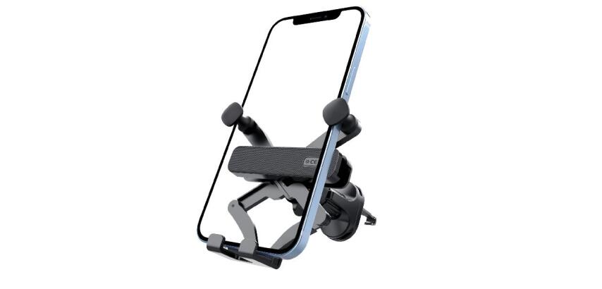 PC2SLIDEHOLDER - Supporto auto meccanico universale, compatibile con smartphone fino a 6.8", utilizzo bocchette d'aereazione [PROCOMPACT2]