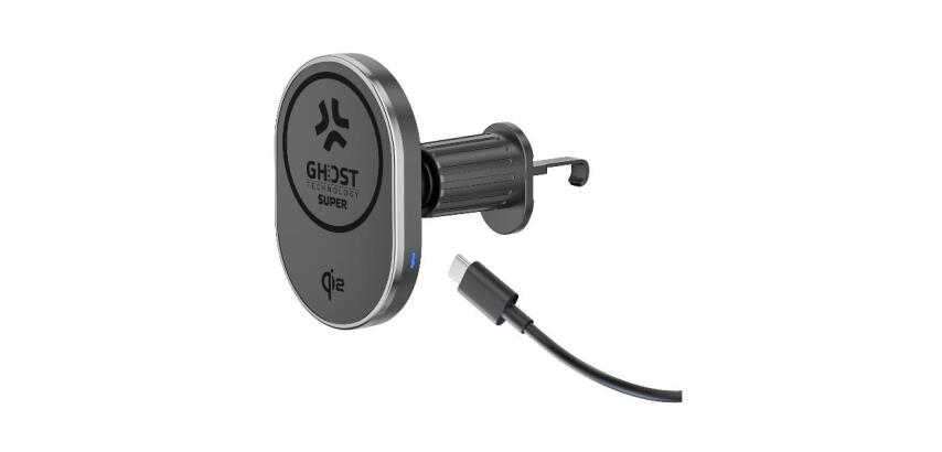 GHOSTSUPMAGQI2 - Supporto universale magnetico da auto, compatibile con la tecnologia Magsafe, tecnologia di ricarica Qi2, potenza massima 15 Watt