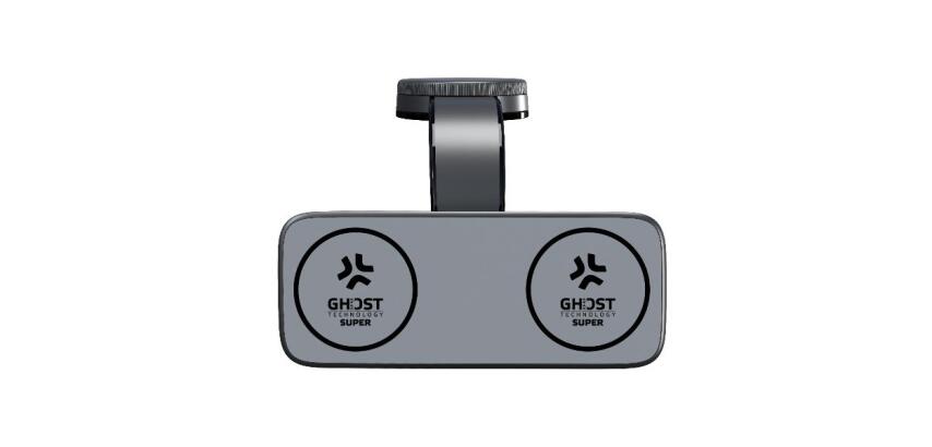 GHOSTSUPMAGDUO - Supporto Doppio universale magnetico da auto, compatibile con la tecnologia Magsafe, rotazione 360°, utilizzo cruscotto/parabrezza
