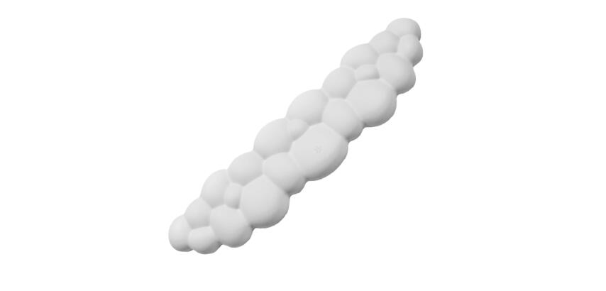 SWWRISTREST - Set Poggiapolsi per Scrivania, a forma di nuvola, ergonomico, design tridimensionale, garantisce la corretta postura del polso