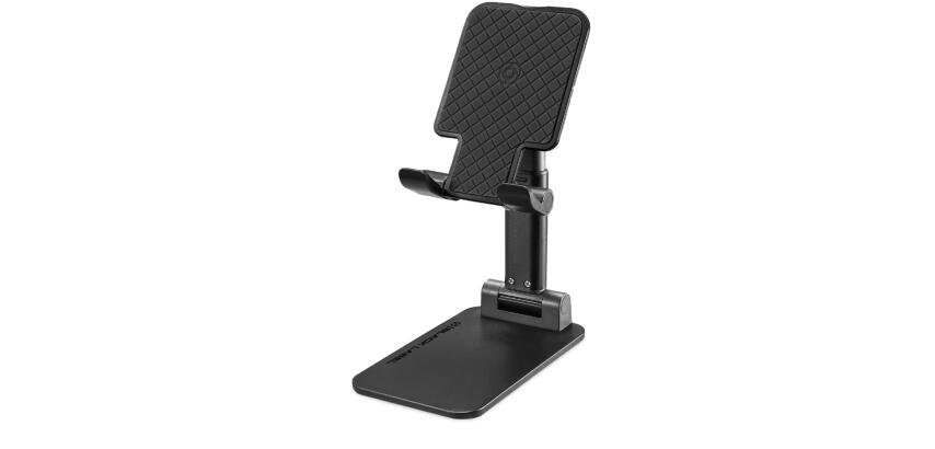 BLDESKHOLDER - Supporto da scrivania universale, compatibile con smartphone, struttura richiudibile, braccio estendibile