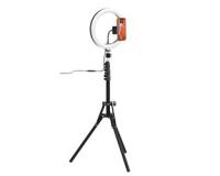 Aro selfie Celly CLICKGHOSTUSB con trípode Smartphone  Negro