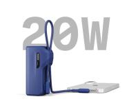 Cygnett Battery bank Thumboost 5K Powerbank con cavo integrato (BLU)