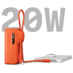 Cygnett Battery bank Thumboost 5K Powerbank con cavo integrato (ORANGE)