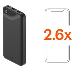 Power bank da 10.000 mAh - nero