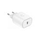 20W USB-C PD Dual Port Wall Charger EU - White