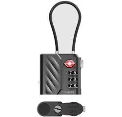 Lucchetto TSA Cygnett Voyager Bluetooth® TravelTag con ricarica USB-C