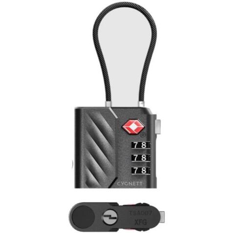 Lucchetto TSA Cygnett Voyager Bluetooth® TravelTag con ricarica USB-C