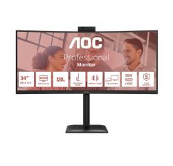 AOC CU34E4CW/75 computer monitor 86.4 cm (34") 3440 x 1440 pixels Black
