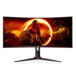 34 AOC Gaming  21:9  VA  180Hz  Curvo  1ms  Reg Alt  Ergonomico