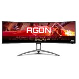 AOC AG493UCX2 computer monitor 124.5 cm (49") 5120 x 1440 pixels Quad HD LED Black, Red