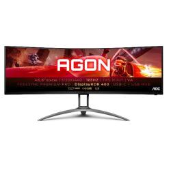 Aoc ag493ucx2 computer monitor 124.5 cm (49") 5120 x 1440 pixels quad hd led black, red