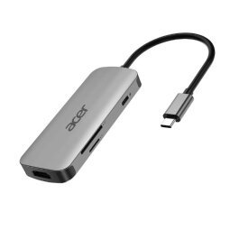 ACER 7IN1 TYPE C DONGLE: 1 X HDMI  3 X USB3.2  1 X SD/TF  1 X PD