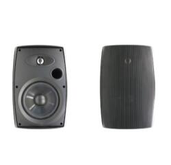 DIFFUSORE AUDIO DA ESTERNO A DUE VIE DA 6 5  COLORE NERO