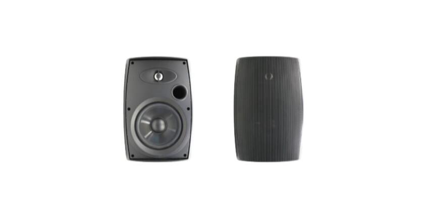 DIFFUSORE AUDIO DA ESTERNO A DUE VIE DA 6 5  COLORE NERO