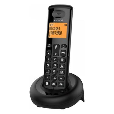 Alcatel E160 Telefono DECT Identificatore di chiamata Nero