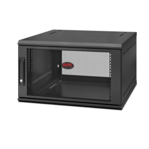 NetShelter 6U Wallmount Rack Enclosure Cabinet Single Hinged Server Depth