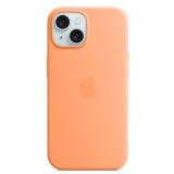 Custodia MagSafe in silicone per iPhone 15 Plus - Aranciata