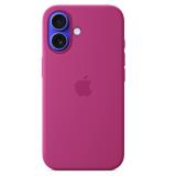 Custodia MagSafe in silicone per iPhone 16 Plus - Fucsia
