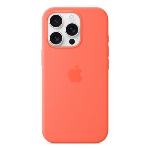 Custodia MagSafe in silicone per iPhone 16 Pro - Mandarancio