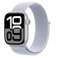 Apple Watch Series 10 Serie 10 GPS 42mm Cassa in Alluminio Color Argento con Blu tempesta Sport Loop