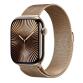 AW S10 GPS + Cellular 46mm Gold Titanium Case with Gold Milanese Loop - M/L