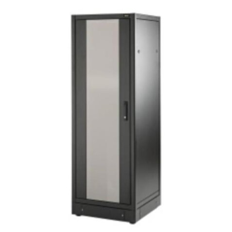 RACK A PAVIMENTO NETWORK IP20 19  24U A1256XL600XP600  PORTA ANTERIORE VETRO  POSTERIORE E LATERALI ASPORTABILI COLORE NERO