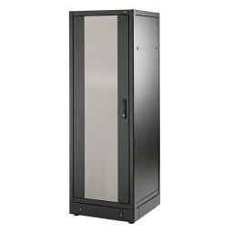 RACK A PAVIMENTO NETWORK IP20 19  24U A1256XL600XP800  PORTA ANTERIORE E POSTERIORE VETRO  LATERALI ASPORTABILI COLORE NERO