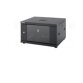 BOX A MURO OFFICE SMALL IP20 19  12U A580XL550XP600  PORTA VETRO  PARETI LATERALI ASPORTABILI  COLORE NERO