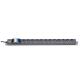 PDU 1U 19  12 PRESE BIPASSO 10/16A - SCHUCO CON INTERRUTTORE MAGNETO TERMICO 2P 1A/60A CON SPINA SCHUKO 16A