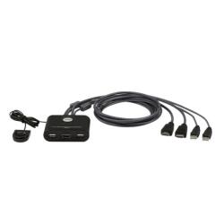 Switch KVM cablato HDMI FHD USB a 2 porte