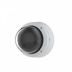 AXIS P3818-PVE DELIVERS A 180  PANORAMIC OVERVIEW OF EXTENSIVE AREAS  WITH ULTRA-HIGH RESOLUTION IMAGES AND INCREDIBLE DETAILS UP TO 30 FPS.