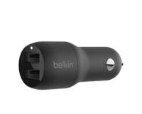 Cargador para de coche Belkin salida AC: 4,8 A USB 2.0 BOOSTCHARGE Negro