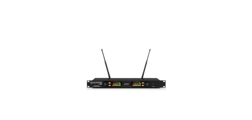 RICEVITORE UHF A RACK CON 2 CANALI                                    2 CANALI  2 USCITE BILANCIATE + 1 USCITA MIXATA.