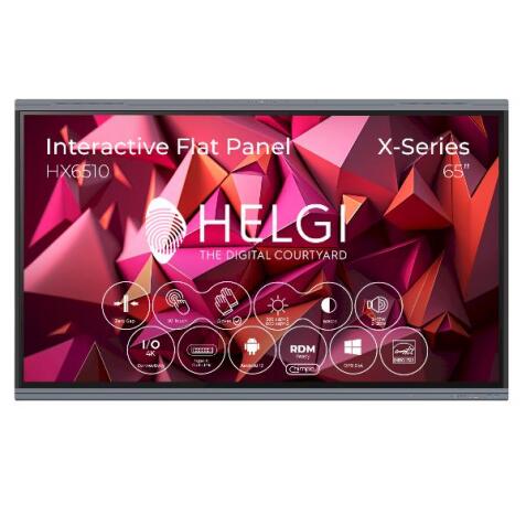 560 cd/m3  6.000:1  50 tocchi  Android 13  24/7  Proc. Octa-Core  RAM 8GB  SSD 128 GB  garanzia 5 anni  Cert. Google EDLA