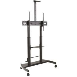 CARRELLO MOBILE PER MONITOR FINO A 100 . REGOLABILE IN ALTEZZA        MANUALMENTE C/MANOVELLA.ORIENTAMENTO MONITOR SOLO ORIZZONTALE.