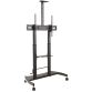 CARRELLO MOBILE PER MONITOR FINO A 100 . REGOLABILE IN ALTEZZA        MANUALMENTE C/MANOVELLA.ORIENTAMENTO MONITOR SOLO ORIZZONTALE.
