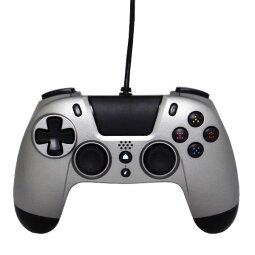 CONTROLLER VX4 TITANIUM CABLATO PER PS4/PC ERGONOMICO  CON LAYOUT     PALYSTATION E JACK 3 5MM