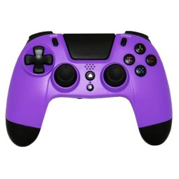 VX4 CONTROLLER BLUETOOTH WIRELESS VIOLA PER PS4/PC SUPPORTO JOYSTICK  PER MOVIMENTO E VIBRAZIONE ERGONOMICO BATTERIA RICARICABILE JACK 3 5MM