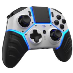 GIOTECK - SC-3 PREMIUM BLUETOOTH WIRELESS CONTROLLER WHITE FOR PS4    PC