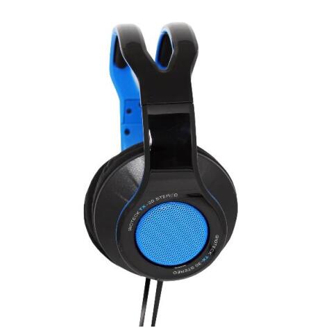 TX30 STEREO GAME GO HEADSET BLUE GRILL FOR PS4  40MM DRIVERS          AMMORTIZZAZIONE ALCANTRA  MICROFONO IN LINEA