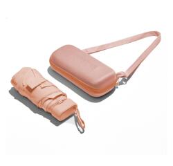 Muitomas UMBRCASEPF umbrella Peach Metal Polyester Compact Rain umbrella
