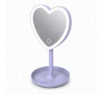 =>>MM MIRROR HEART SHAPE VIOLET
