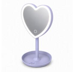=>>MM MIRROR HEART SHAPE VIOLET