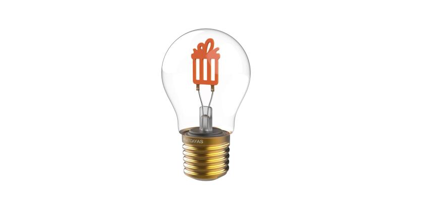 MUITOMAS - Lampada a bulbo a forma di lampadina a tema Natalizio