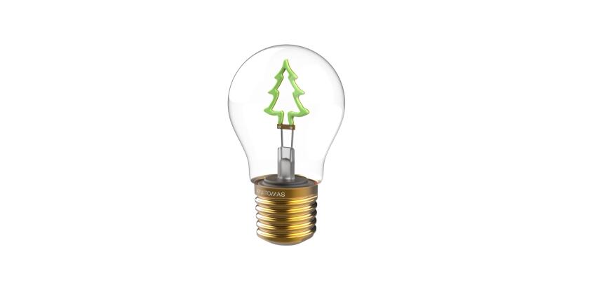 MUITOMAS - Lampada a bulbo a forma di lampadina a tema Natalizio