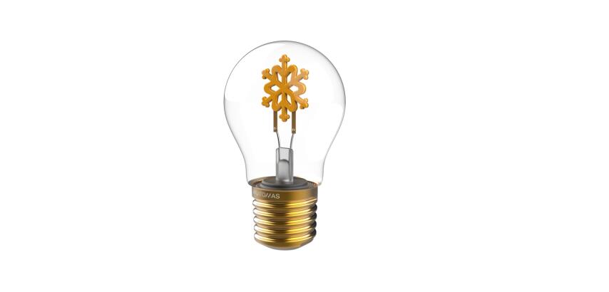 MUITOMAS - Lampada a bulbo a forma di lampadina a tema Natalizio