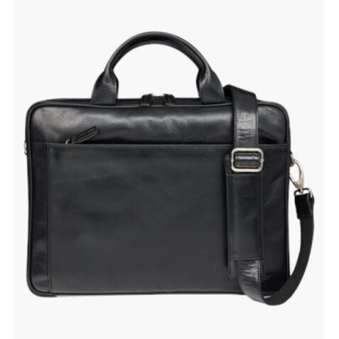 Amalienborg 15" Borsa in pelle - Nero