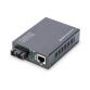 CONVERTITORE DI MEDIA DIGITUS  MONOMODALE DA 10/100/1000 BASE-T A 1000BASE-LX  INCL. ALIMENTATORE CONNETTORE SC  FINO A 10 KM